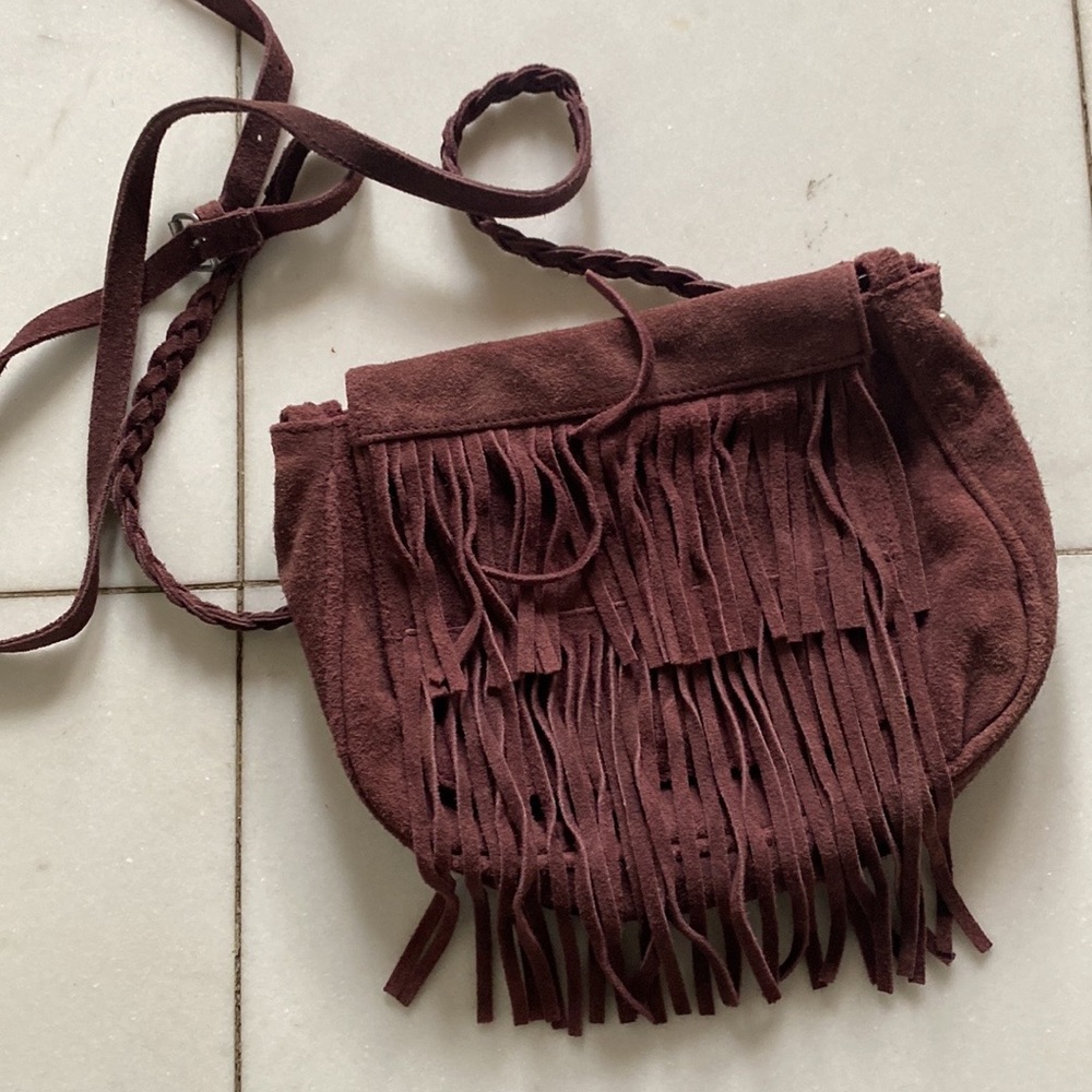American Eagle Suede Fringe Bag